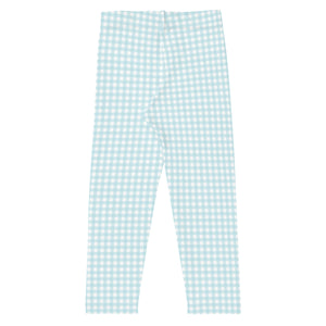 Blue Gingham Mini Me Leggings