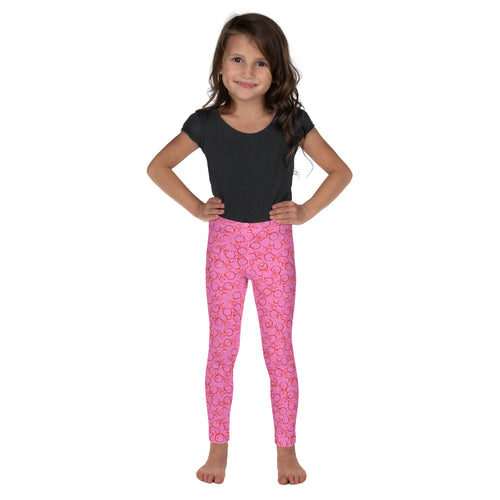 Pink kids yoga leggings