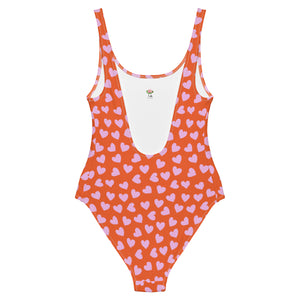 Cute Hearts One-Piece Swimsuit