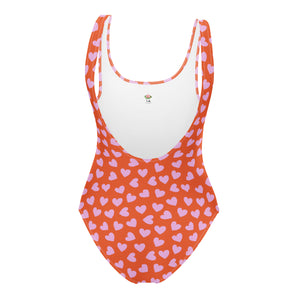 Cute Hearts One-Piece Swimsuit