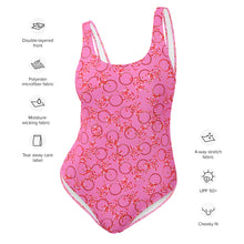 Load image into Gallery viewer, Pink Garland One-Piece Swimsuit