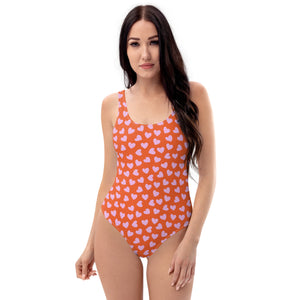 Cute Hearts One-Piece Swimsuit