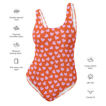 Load image into Gallery viewer, Cute Hearts One-Piece Swimsuit