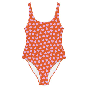 Cute Hearts One-Piece Swimsuit