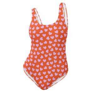 Cute Hearts One-Piece Swimsuit