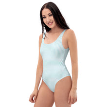 Load image into Gallery viewer, Blue Gingham One-Piece Swimsuit