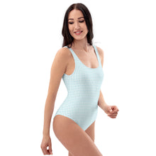 Load image into Gallery viewer, Blue Gingham One-Piece Swimsuit