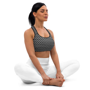 Linked heart sports bra yoga bra