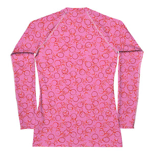 Pink Garland Rash Guard