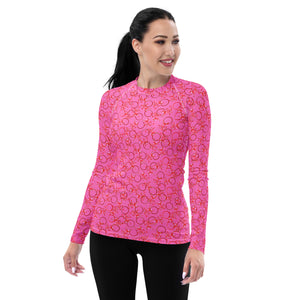 Pink Garland Rash Guard