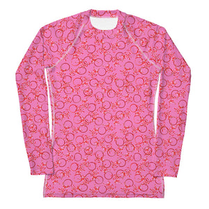 Pink Garland Rash Guard
