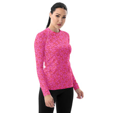 Load image into Gallery viewer, Pink Garland Rash Guard