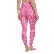 Load image into Gallery viewer, Pink Garland High Waisted Leggings