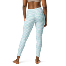 Load image into Gallery viewer, Blue Gingham High Waisted Leggings