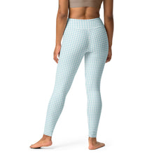 Load image into Gallery viewer, Blue Gingham High Waisted Leggings