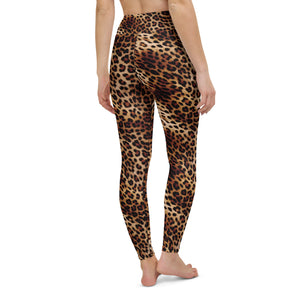 Leopard print high waisted leggings activewear