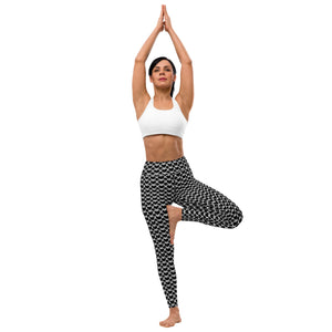 Linked Heart High Waisted Yoga Leggings