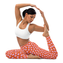 Load image into Gallery viewer, Pink Heart High Waisted Leggings