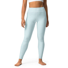 Load image into Gallery viewer, Blue Gingham High Waisted Leggings