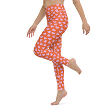 Load image into Gallery viewer, Pink Heart High Waisted Leggings