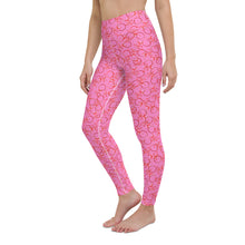 Load image into Gallery viewer, Pink Garland High Waisted Leggings