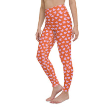 Load image into Gallery viewer, Pink Heart High Waisted Leggings