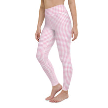 Load image into Gallery viewer, Pink Gingham High Waisted Yoga Leggings