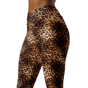 Leopard print high waisted leggings activewear