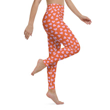 Load image into Gallery viewer, Pink Heart High Waisted Leggings