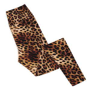 Leopard print high waisted leggings activewear
