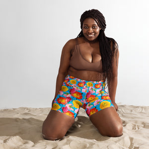 Royal Garden High Waisted Shorts