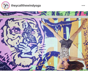 Leopard print yoga shorts for women