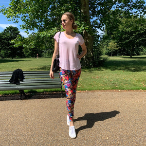 Bright colored yoga leggings for women