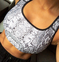 Load image into Gallery viewer, Snakeskin Sports Bra