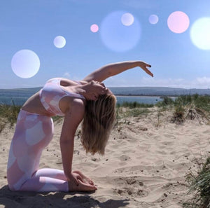 Pink Mermaid Leggings, Yoga leggings, High waisted Leggings