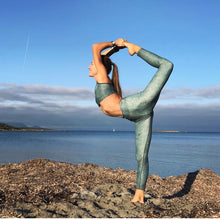 Load image into Gallery viewer, Green Marble Sports bra