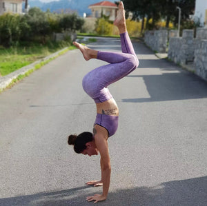 Grape Marble Sports bra