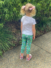 Load image into Gallery viewer, Mini Green Secret Garden Leggings