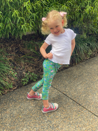Mini Green Secret Garden Leggings