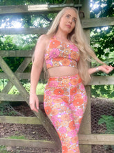 Load image into Gallery viewer, Flower Power Longline sports bra