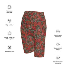 Load image into Gallery viewer, Rose biker shorts