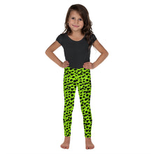 Load image into Gallery viewer, Lula Activewear Mini Me Green Neon Leopard Leggings Kids