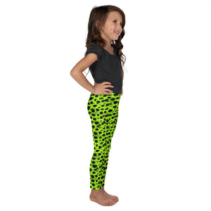 Lula Activewear Mini Me Green Neon Leopard Leggings Kids