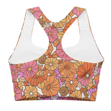 Load image into Gallery viewer, Flower Power Longline sports bra