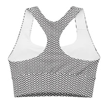 Load image into Gallery viewer, Zig-zag Longline sports bra