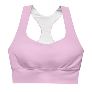 Soft Lilac Longline sports bra