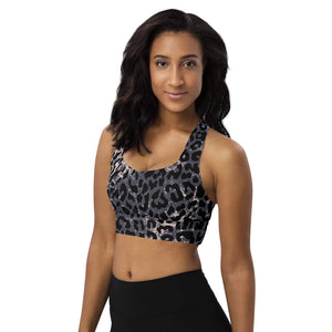 Leopard print sports bra