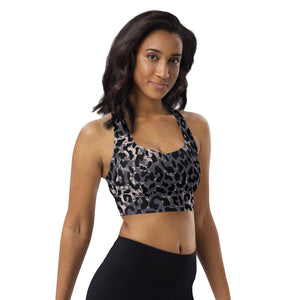 Leopard print sports bra