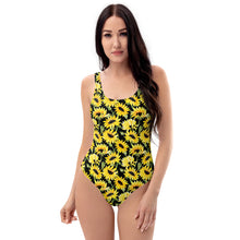 Load image into Gallery viewer, Sunflower One-Piece Swimsuit