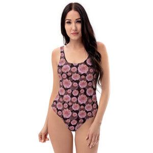 Lula Activewear Pink Blossom One Piece Swimsuit Bodysuit